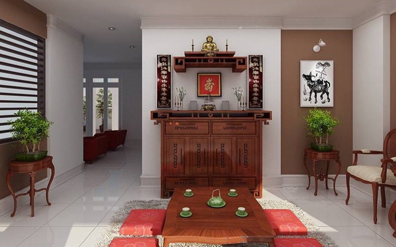 Cách bố trí bàn thờ gia tiên