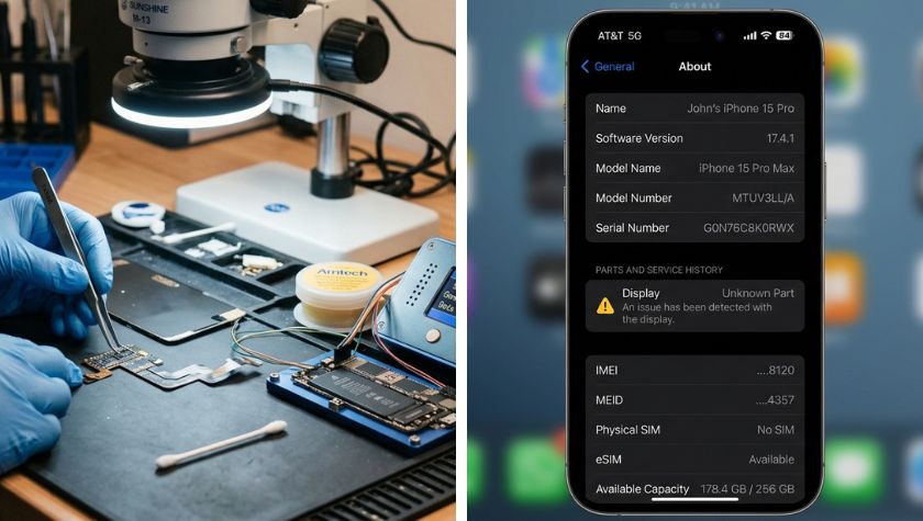 Dùng box chuyên dụng sàn IC giữ True Tone cho màn GX iPhone