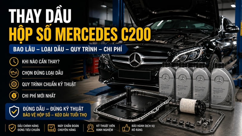 Thay dầu c200