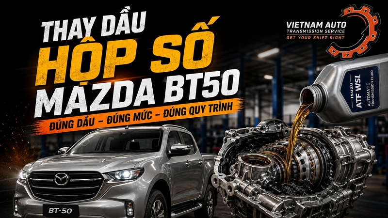 thay dau hop so mazda bt thumbnail